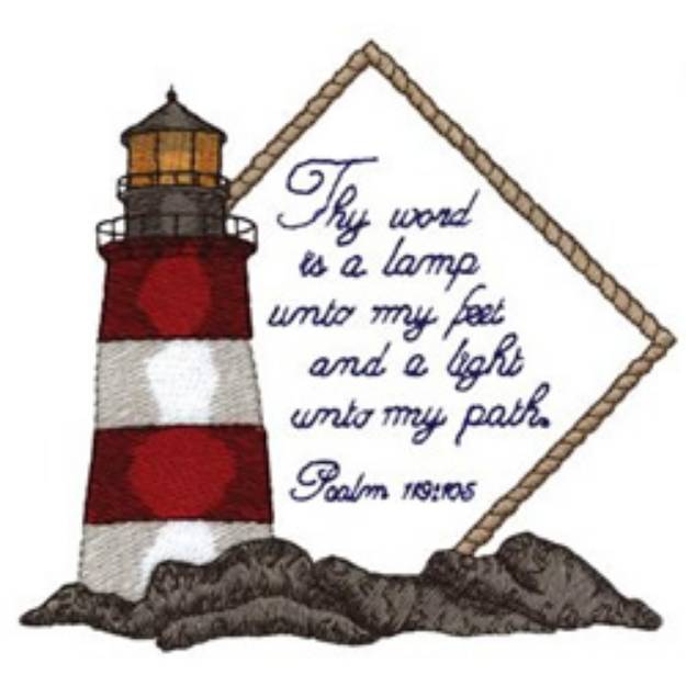 Picture of Psalm 119:105 Machine Embroidery Design