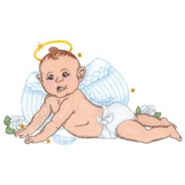 Picture of Baby Angel Machine Embroidery Design