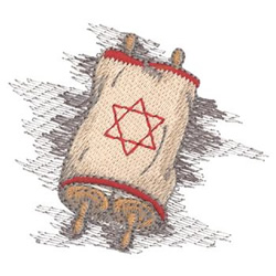 Torah Machine Embroidery Design