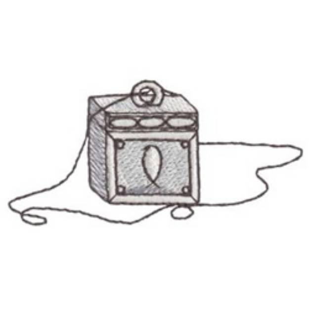 Picture of Prayer Box Machine Embroidery Design