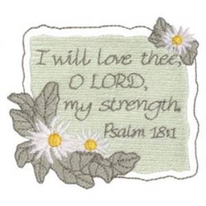 Picture of Psalm 18:1 Machine Embroidery Design