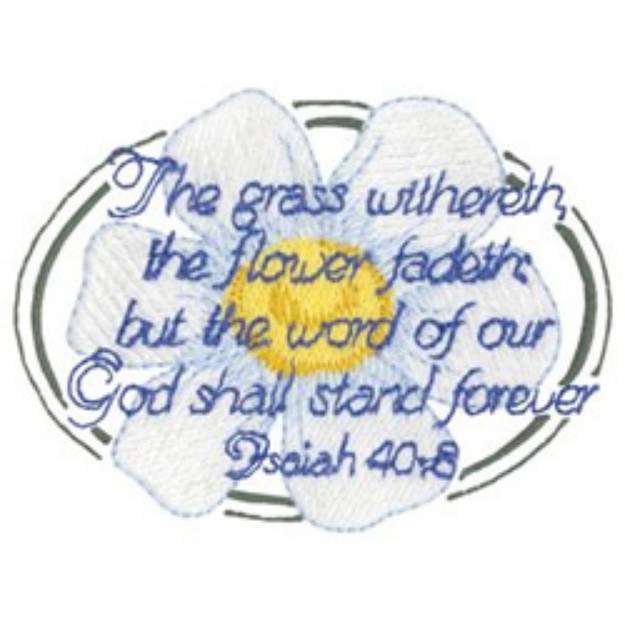 Picture of Isaiah 40:8 Machine Embroidery Design