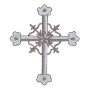 Picture of Metal Cross Machine Embroidery Design