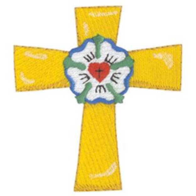 Picture of Lutheran Cross Machine Embroidery Design