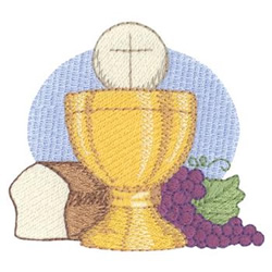 Communion Cup Machine Embroidery Design