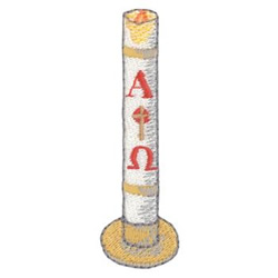 Paschal Candle Machine Embroidery Design