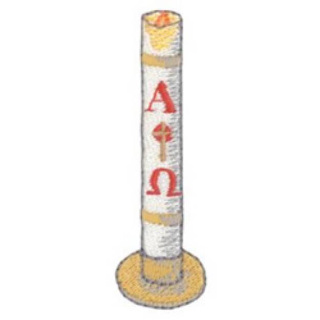 Picture of Paschal Candle Machine Embroidery Design