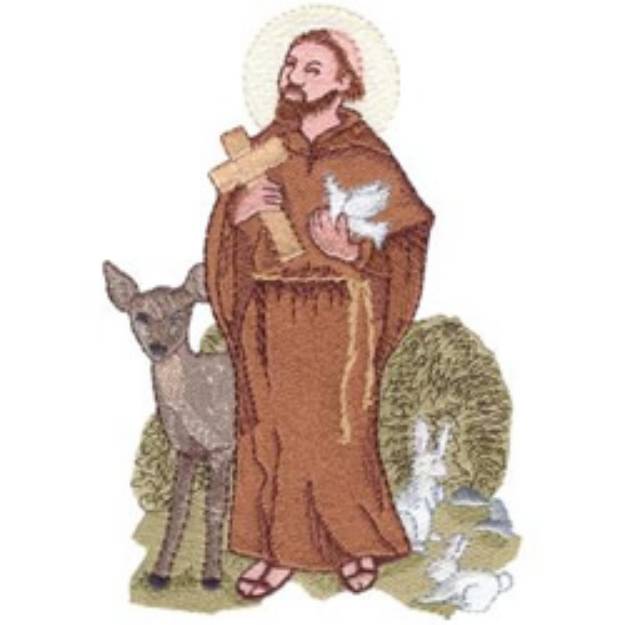 Picture of Saint Francis Machine Embroidery Design
