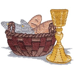 Chalice & Bread Machine Embroidery Design