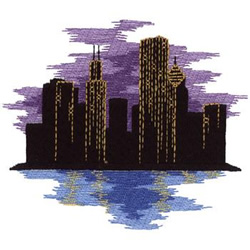 Chicago Skyline Machine Embroidery Design