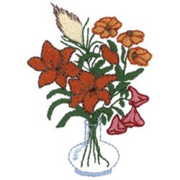 Picture of Garden Bouquet Machine Embroidery Design