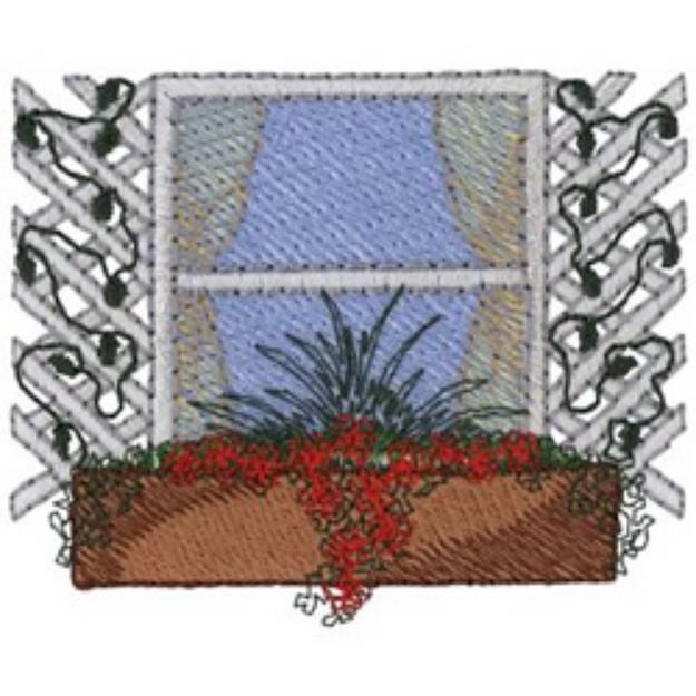 Picture of Windowbox Planter Machine Embroidery Design