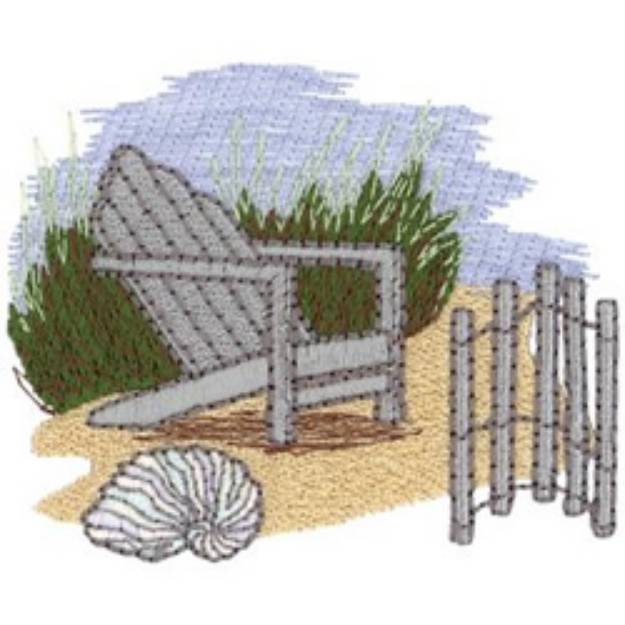 Picture of Adirondack Chair Machine Embroidery Design