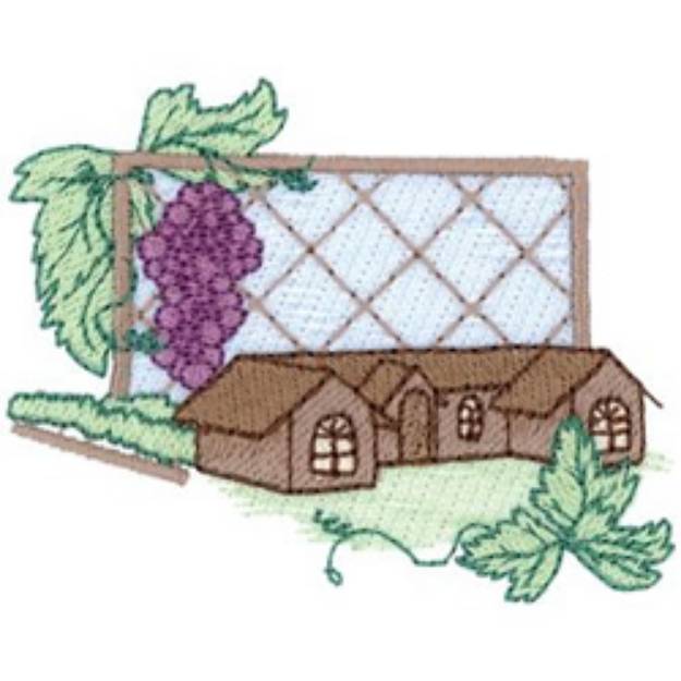 Picture of Vineyard Machine Embroidery Design