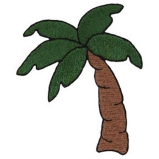 Picture of Palm Tree Machine Embroidery Design