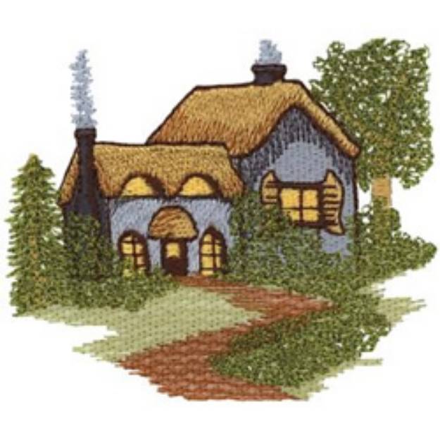 Picture of Vintage Cottage Machine Embroidery Design