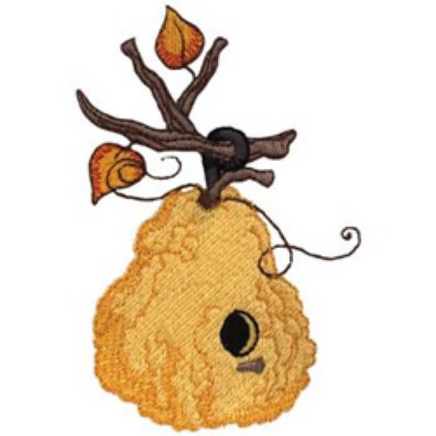 Picture of Gourd Birdhouse Machine Embroidery Design