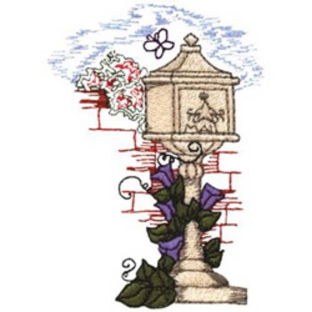 Picture of Spring Mailbox Machine Embroidery Design