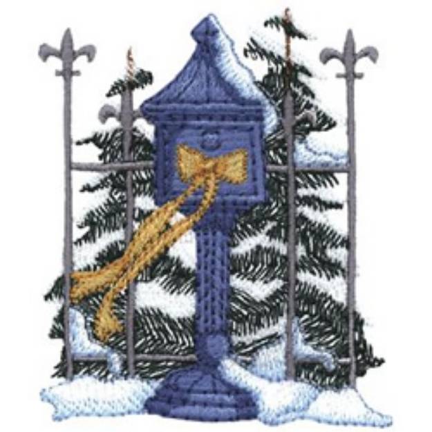 Picture of Victorian Mailbox Machine Embroidery Design