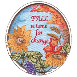 Fall Saying Machine Embroidery Design
