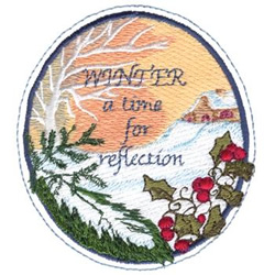 Winter Saying Machine Embroidery Design