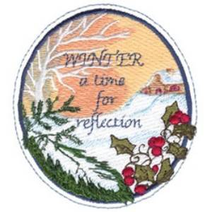 Picture of Winter Saying Machine Embroidery Design