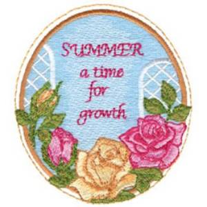 Picture of Summer Saying Machine Embroidery Design