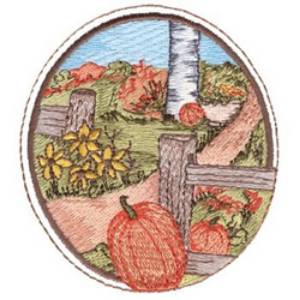 Picture of Garden In Fall Machine Embroidery Design