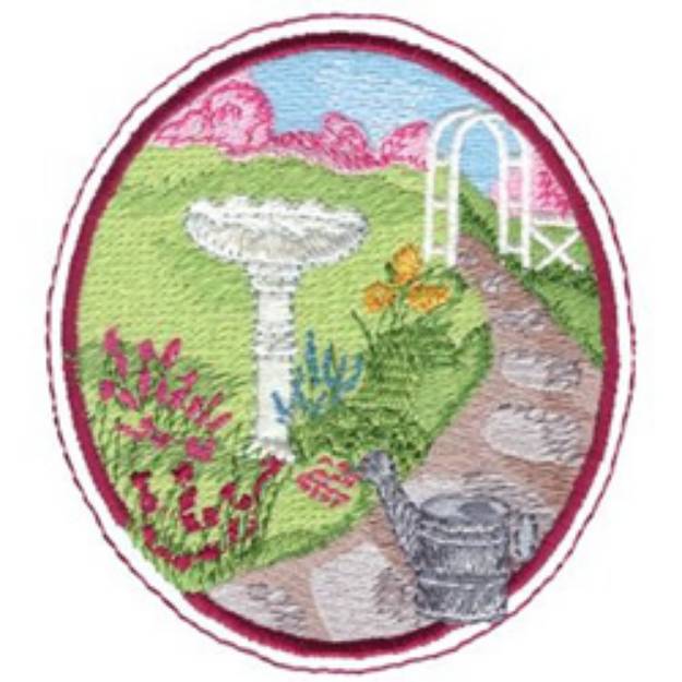 Picture of Garden In Spring Machine Embroidery Design