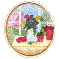 Spring Tulips Machine Embroidery Design