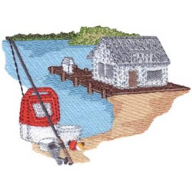 Picture of Bait Shop Machine Embroidery Design