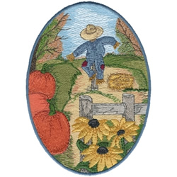Fall Garden Machine Embroidery Design