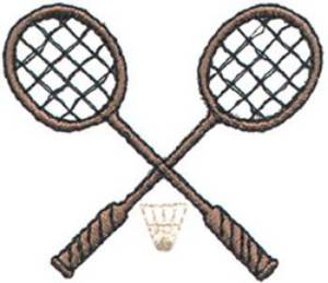 Picture of Badminton Machine Embroidery Design