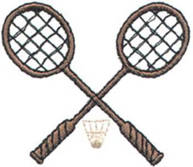 Picture of Badminton Machine Embroidery Design