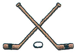 Hockey Sticks Machine Embroidery Design