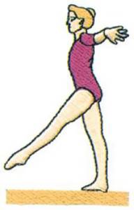 Picture of Womens Gymnastics Machine Embroidery Design