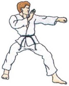 Picture of Karate Machine Embroidery Design