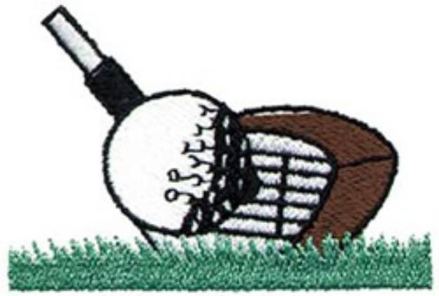Picture of Club And Ball Machine Embroidery Design