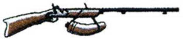 Picture of Rifle Machine Embroidery Design