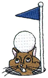 Gopher In Hole Machine Embroidery Design
