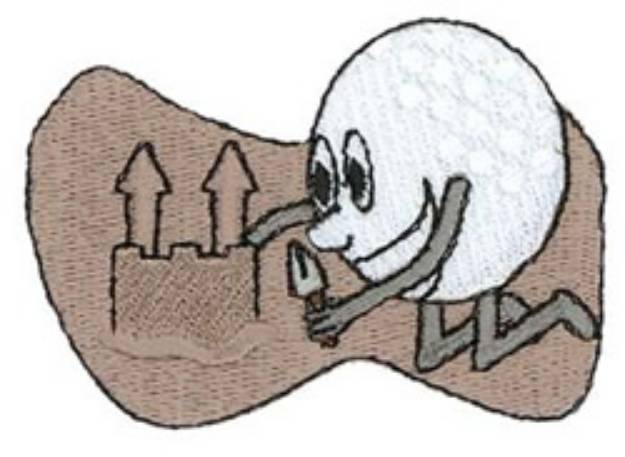 Picture of Ball In Sand Machine Embroidery Design