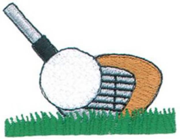 Picture of Ball And Club Machine Embroidery Design