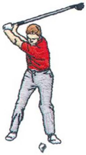 Picture of Teeing Off Machine Embroidery Design