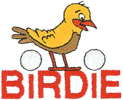 Birdie Machine Embroidery Design