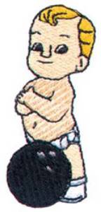 Picture of Baby Bowler Machine Embroidery Design