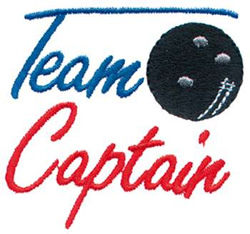 Team Captain Machine Embroidery Design