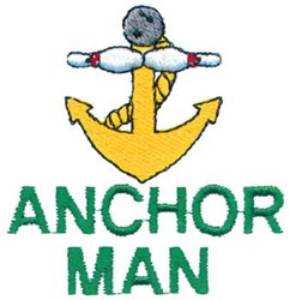 Picture of Anchor Man Machine Embroidery Design