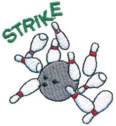 Strike Machine Embroidery Design