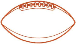 Large Football Machine Embroidery Design