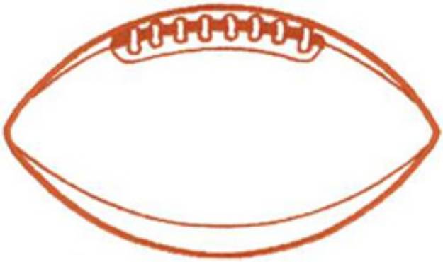 Picture of Large Football Machine Embroidery Design